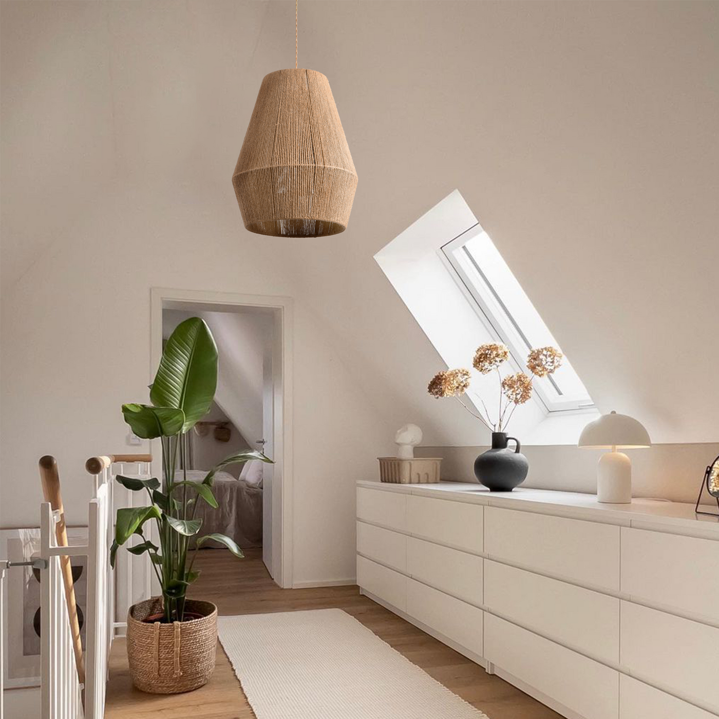 Delira Hanglamp Touw Natuurlijke Look