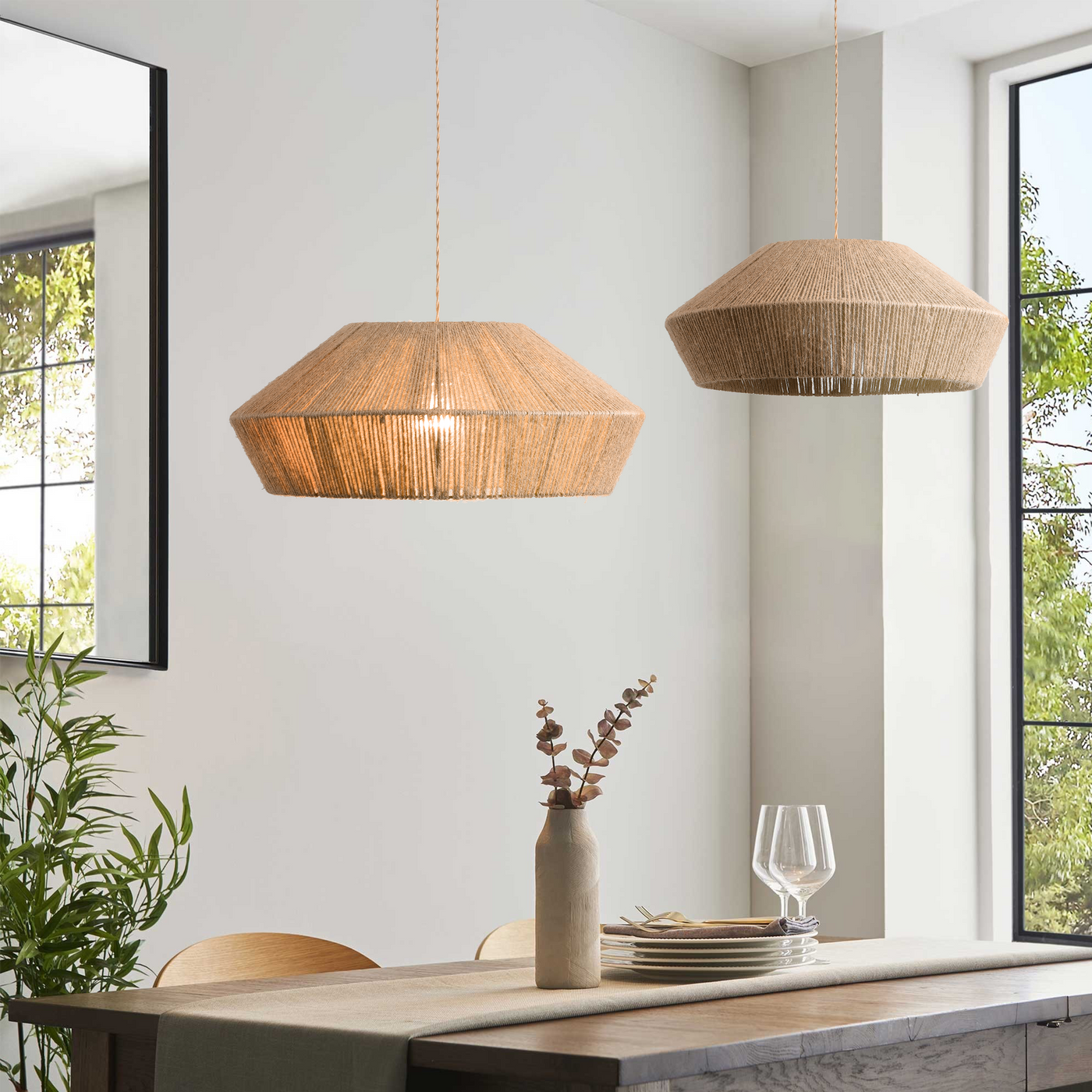 Delira Hanglamp Touw Natuurlijke Look