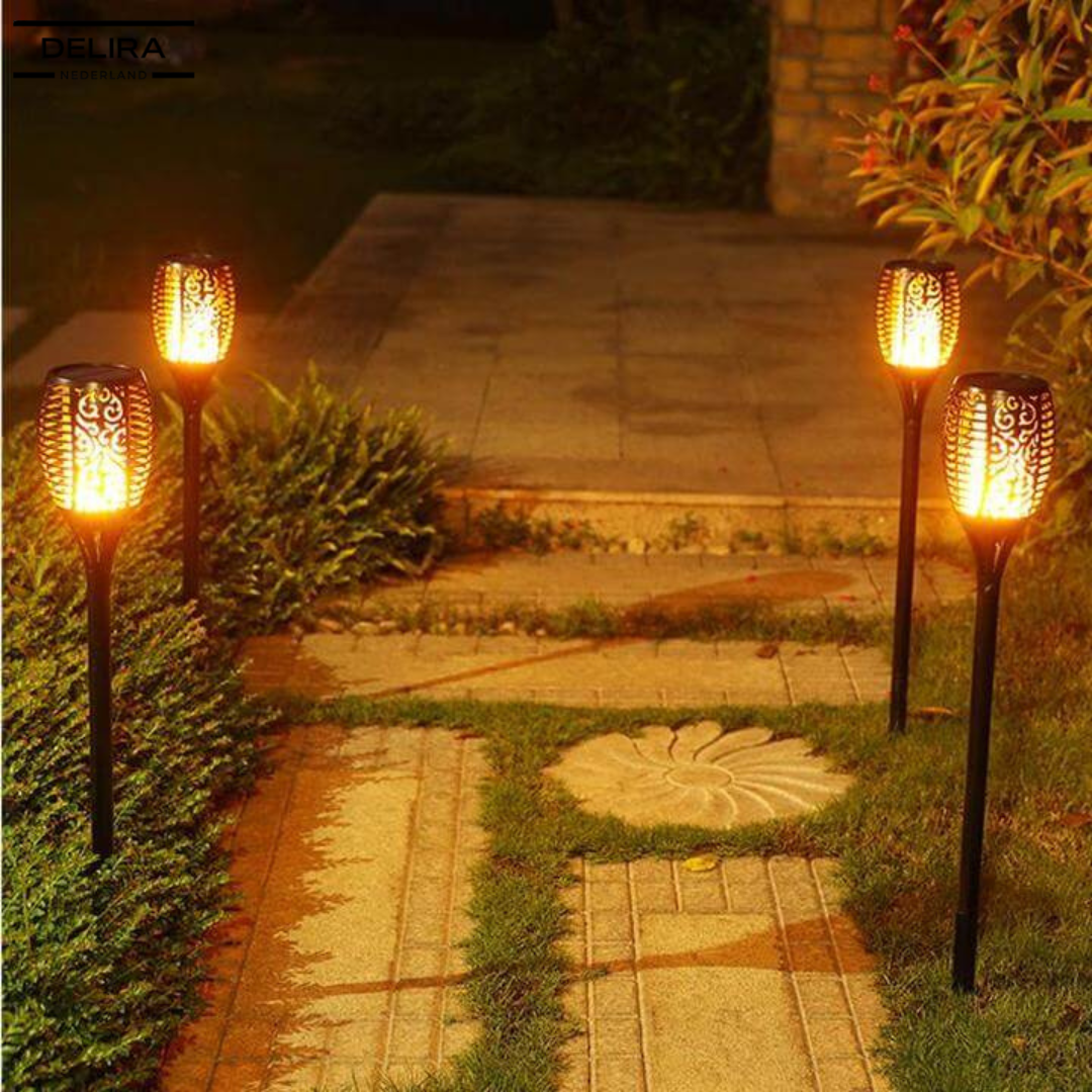 GlowTorch™ – Sfeervolle solar fakkelverlichting