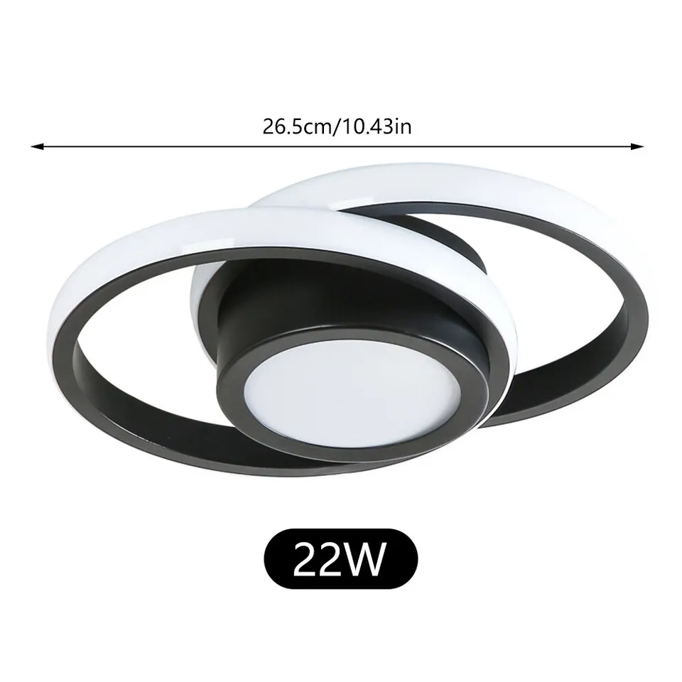 Delira Plafondlamp Minimalistisch Dubbele Ring