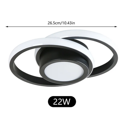 Delira Plafondlamp Minimalistisch Dubbele Ring