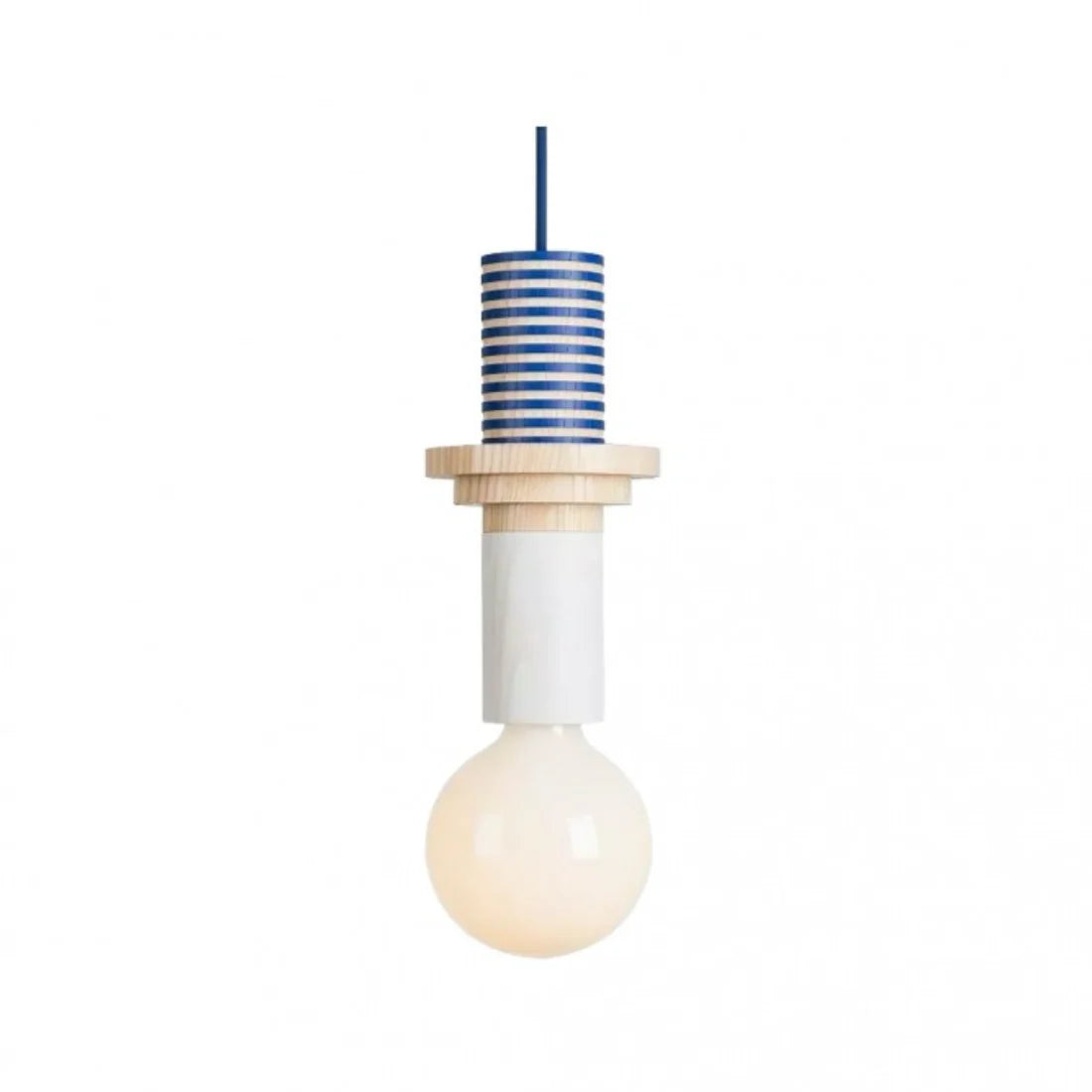 Delira Hanglamp Hout Geometrisch Multicolor