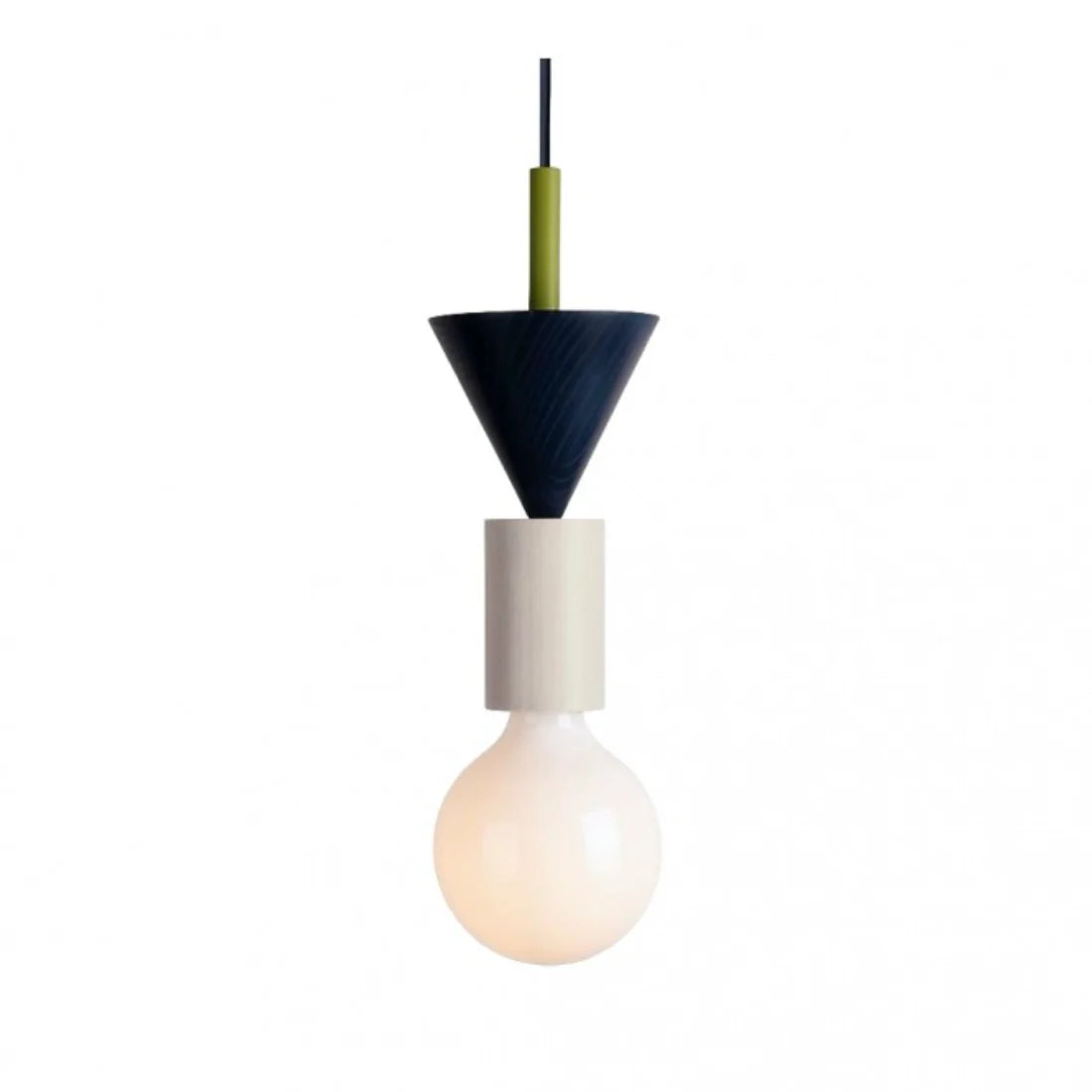 Delira Hanglamp Hout Geometrisch Multicolor