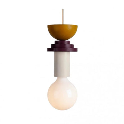 Delira Hanglamp Hout Geometrisch Multicolor