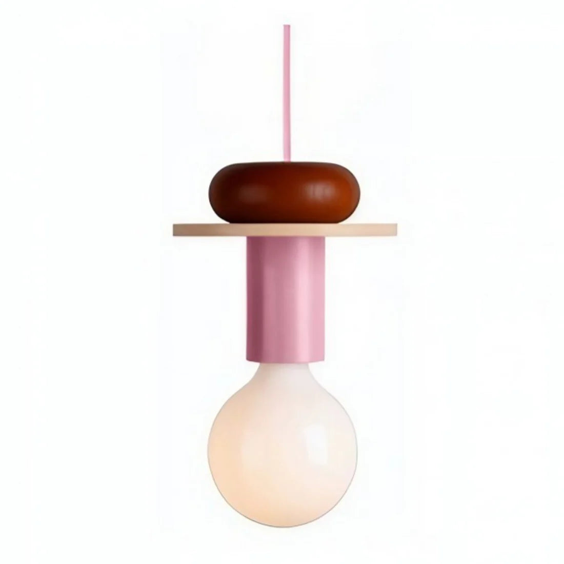 Delira Hanglamp Hout Geometrisch Multicolor