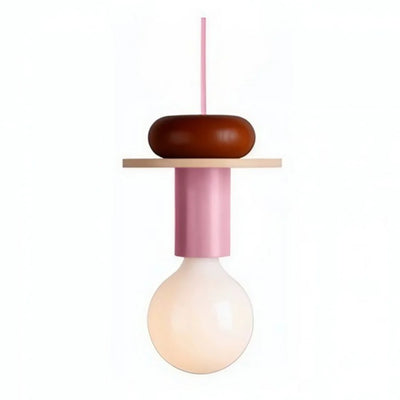 Delira Hanglamp Hout Geometrisch Multicolor