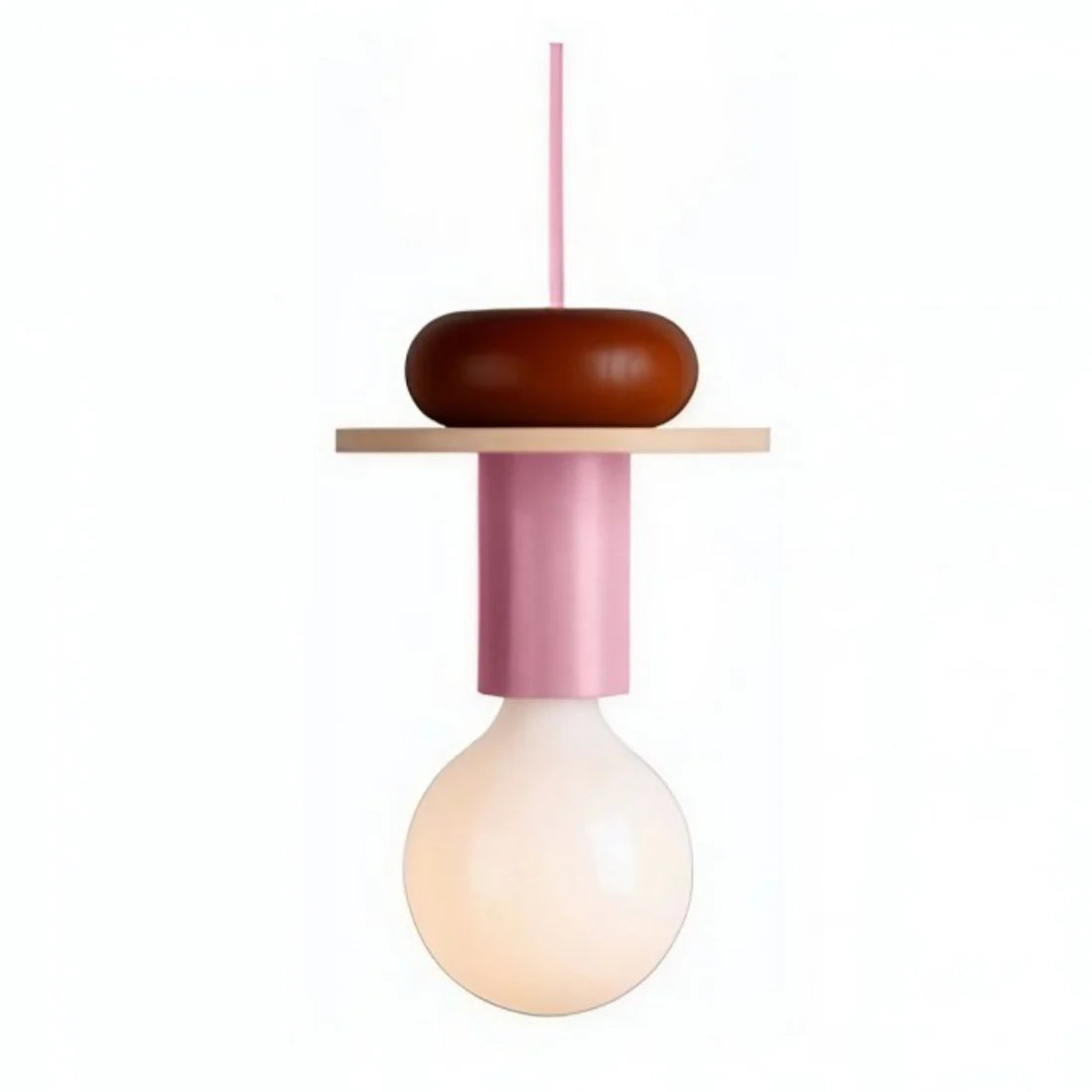 Delira Hanglamp Hout Geometrisch Multicolor