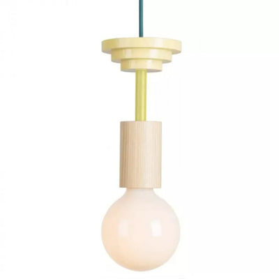Delira Hanglamp Hout Geometrisch Multicolor