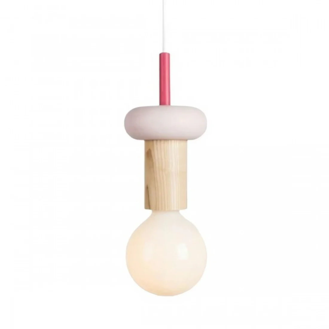 Delira Hanglamp Hout Geometrisch Multicolor
