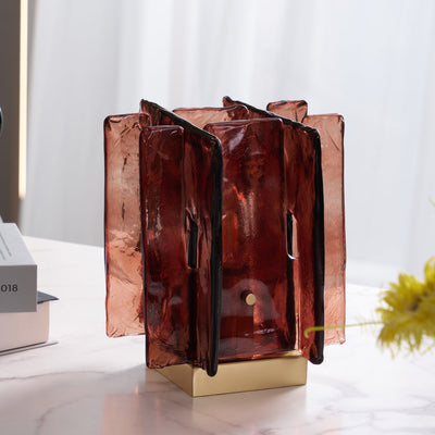 Delira Tafellamp Met Amberkleurig Glas