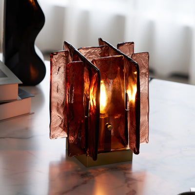 Delira Tafellamp Met Amberkleurig Glas
