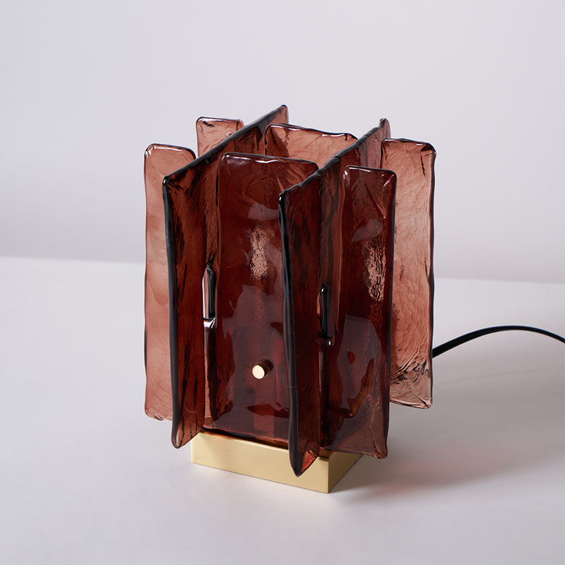 Delira Tafellamp Met Amberkleurig Glas