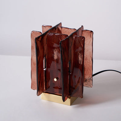 Delira Tafellamp Met Amberkleurig Glas