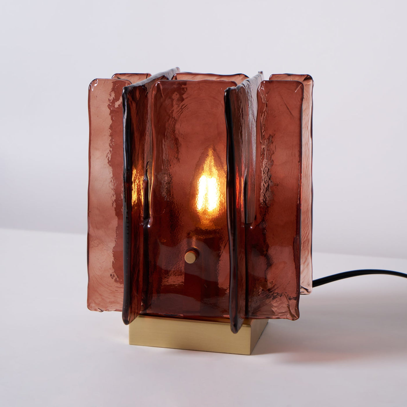 Delira Tafellamp Met Amberkleurig Glas