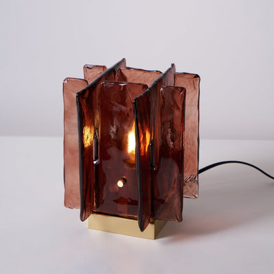 Delira Tafellamp Met Amberkleurig Glas