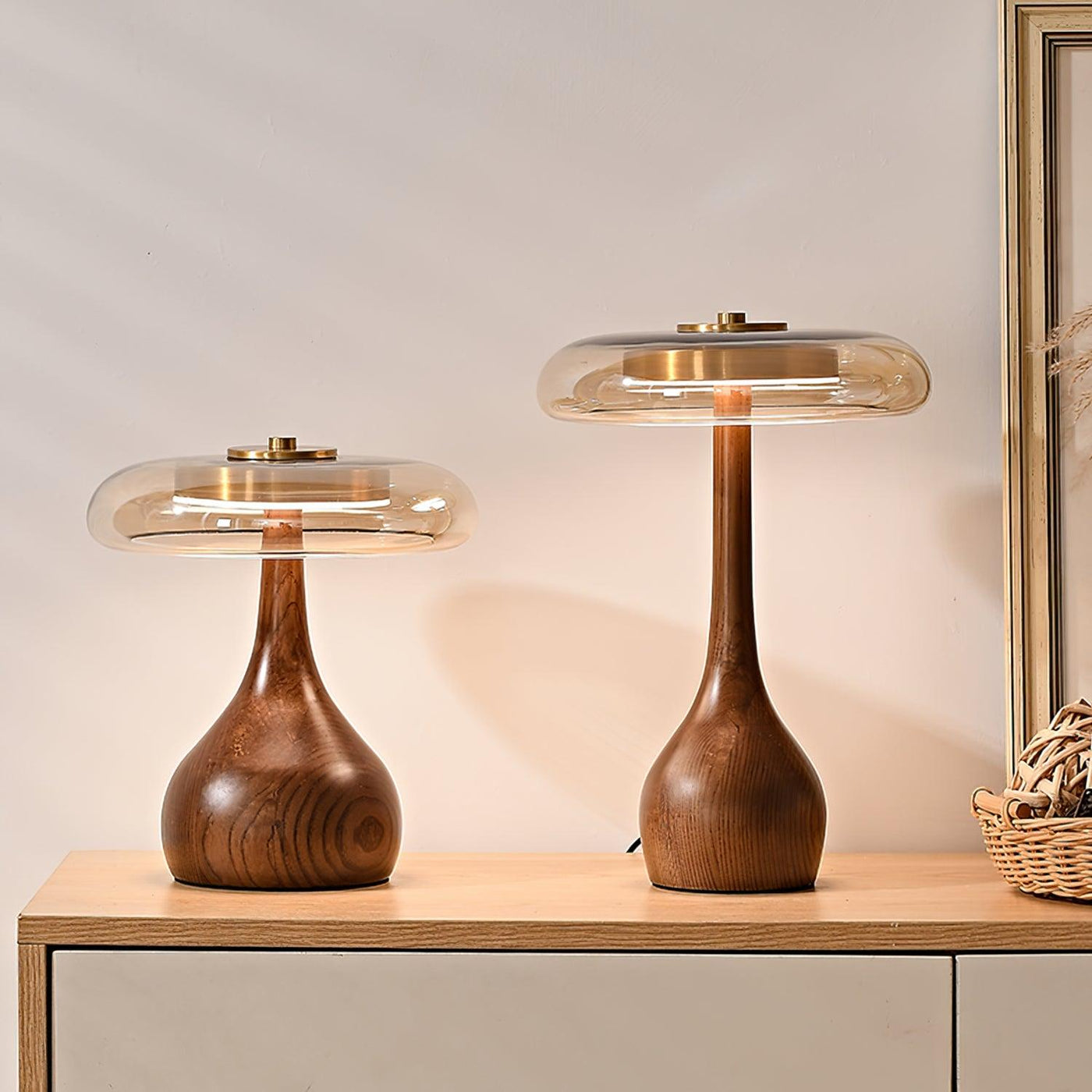 Delira Tafellamp Glas Met Warme Gloed