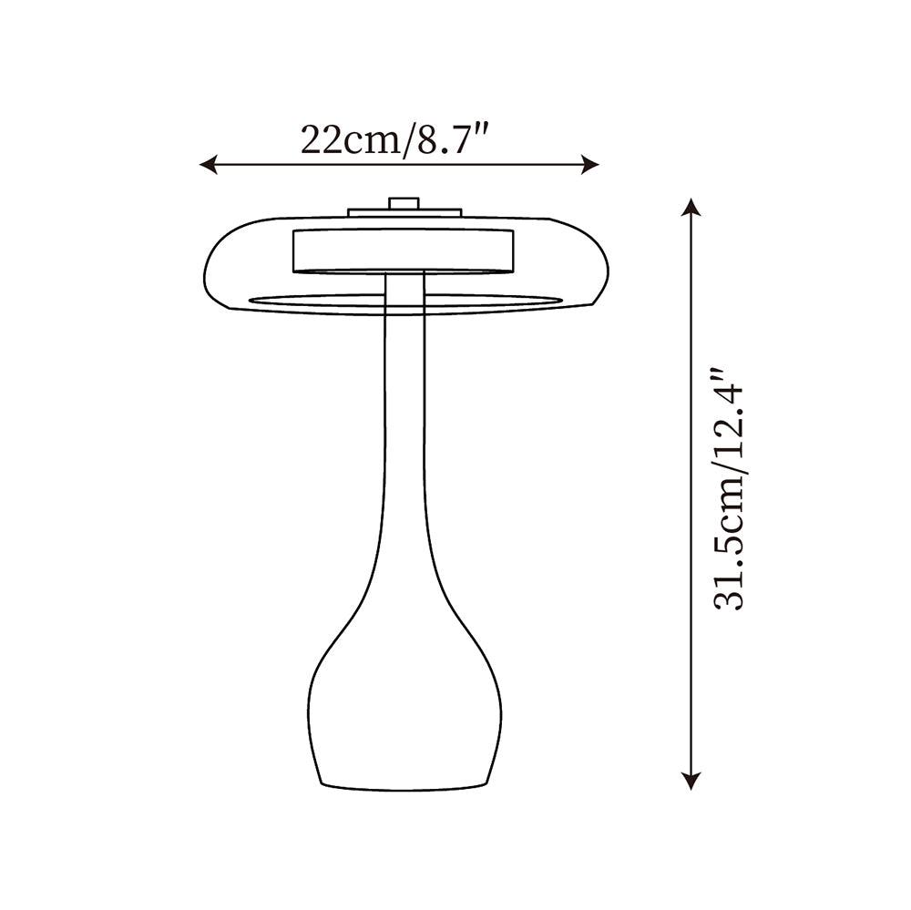 Delira Tafellamp Glas Met Warme Gloed