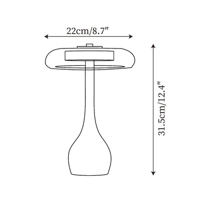 Delira Tafellamp Glas Met Warme Gloed