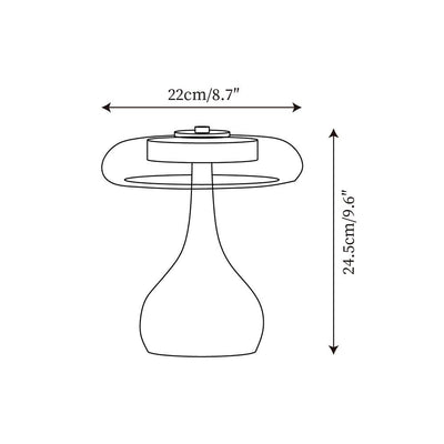 Delira Tafellamp Glas Met Warme Gloed