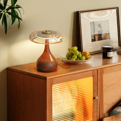 Delira Tafellamp Glas Met Warme Gloed