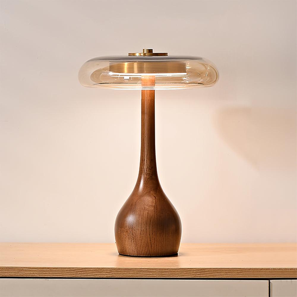 Delira Tafellamp Glas Met Warme Gloed