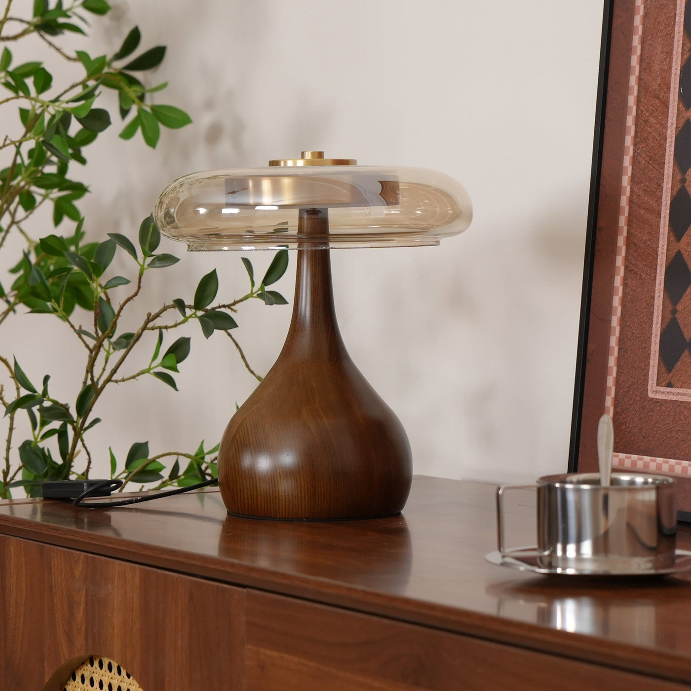 Delira Tafellamp Glas Met Warme Gloed