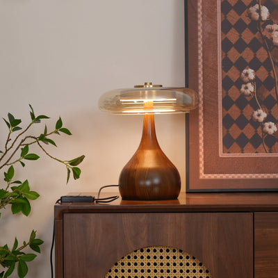 Delira Tafellamp Glas Met Warme Gloed