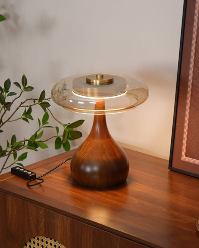 Delira Tafellamp Glas Met Warme Gloed