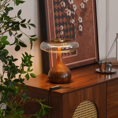 Delira Tafellamp Glas Met Warme Gloed