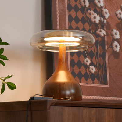 Delira Tafellamp Glas Met Warme Gloed