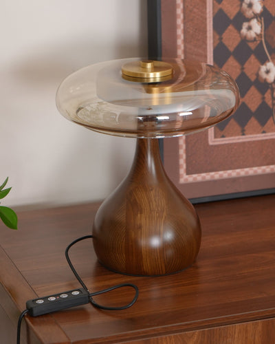 Delira Tafellamp Glas Met Warme Gloed