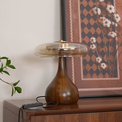 Delira Tafellamp Glas Met Warme Gloed
