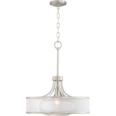 Delira Hanglamp Stoffen Glas Drum