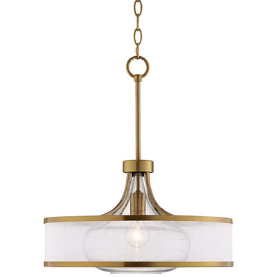 Delira Hanglamp Stoffen Glas Drum
