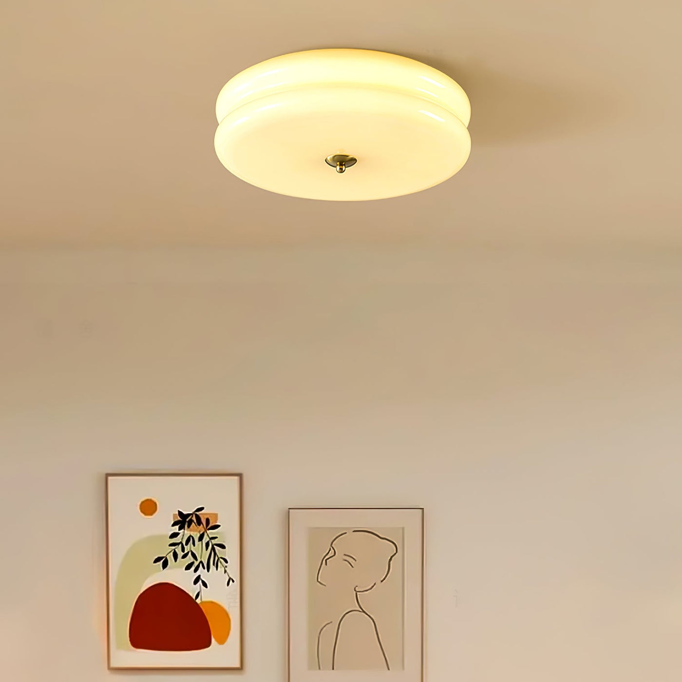 Delira Plafondlamp Glas Klassiek Design