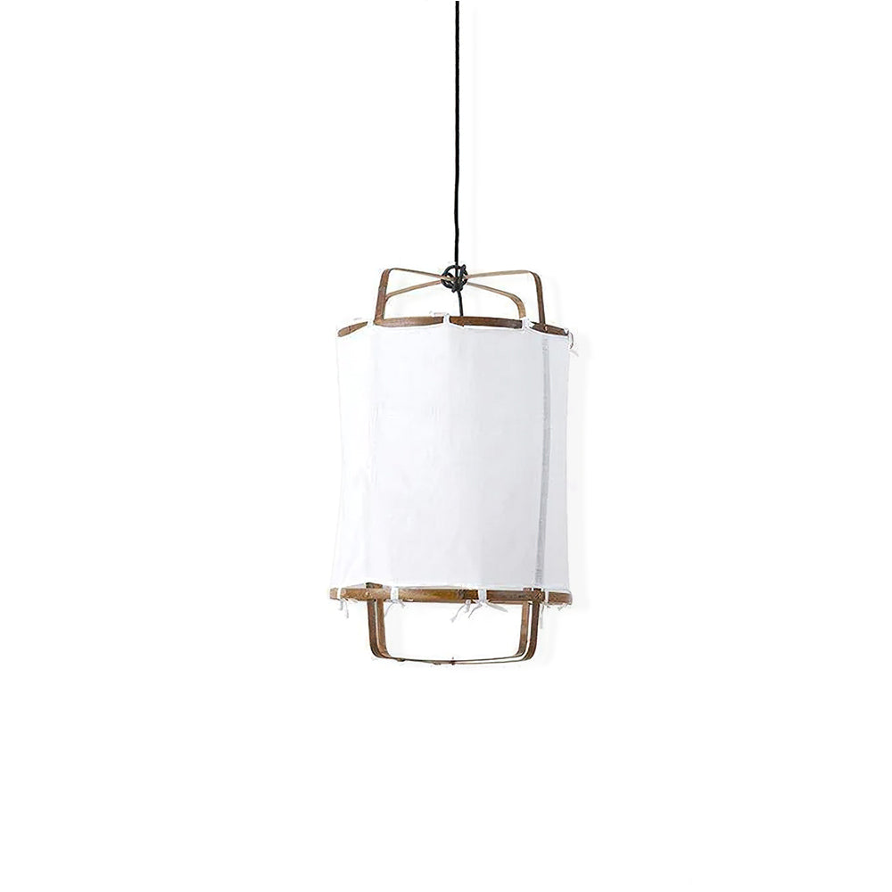 Delira Hanglamp Bamboe Met Katoenen Kap