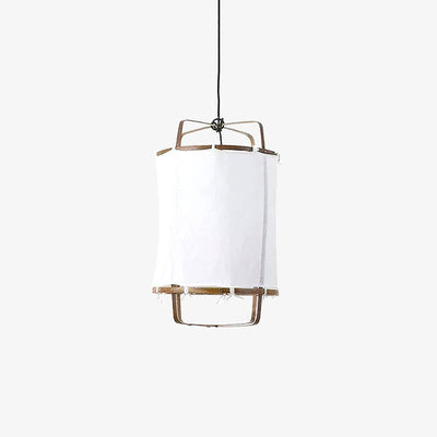 Delira Hanglamp Bamboe Met Katoenen Kap
