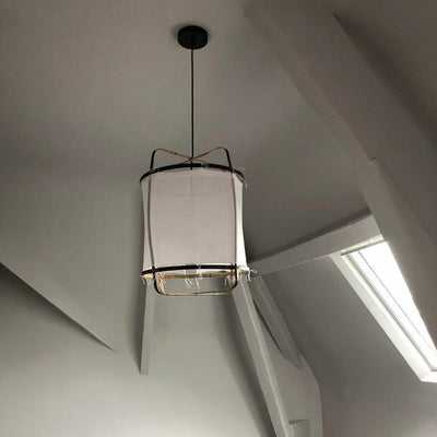 Delira Hanglamp Bamboe Met Katoenen Kap