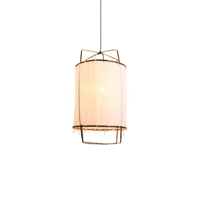 Delira Hanglamp Bamboe Met Katoenen Kap
