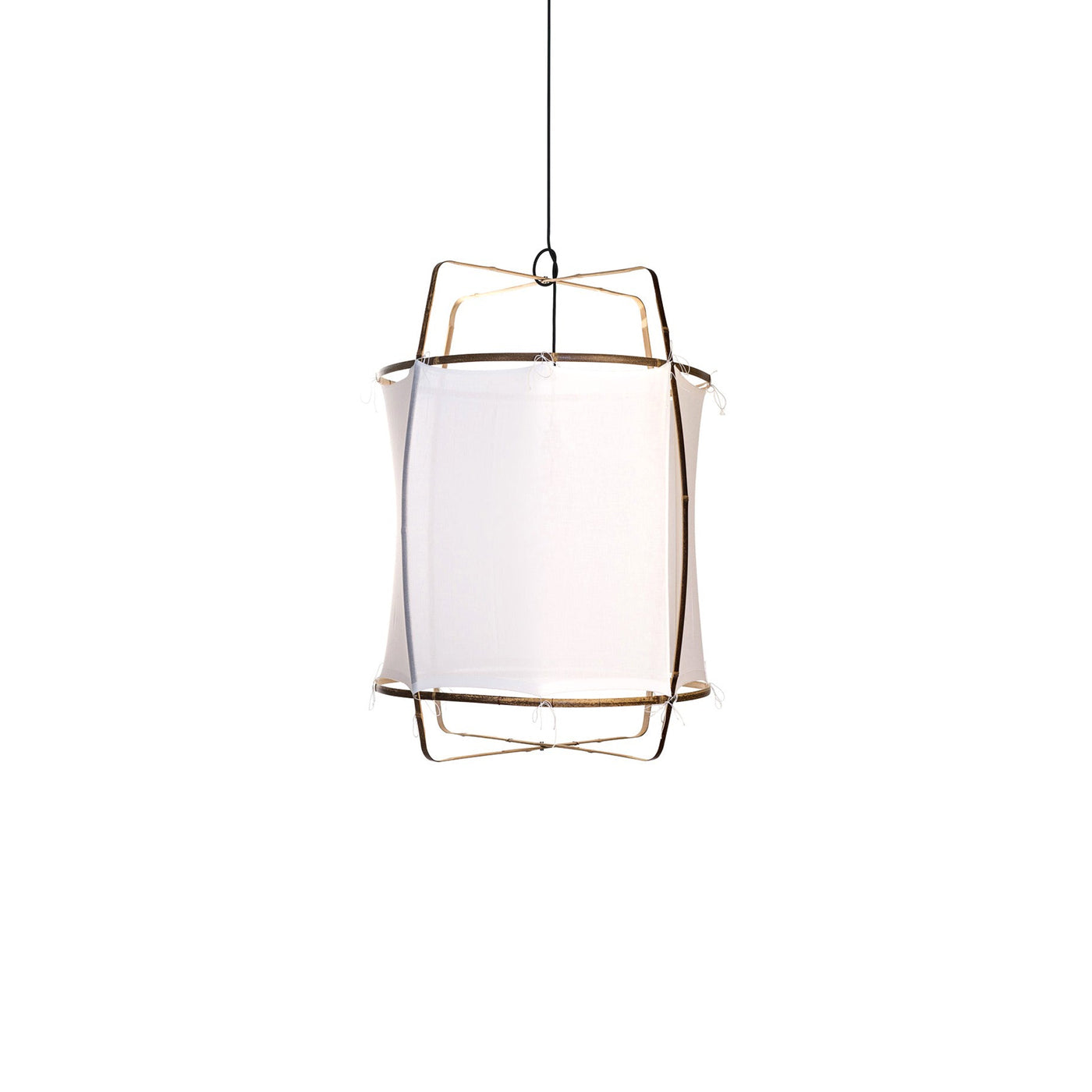 Delira Hanglamp Bamboe Met Katoenen Kap