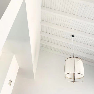 Delira Hanglamp Bamboe Met Katoenen Kap