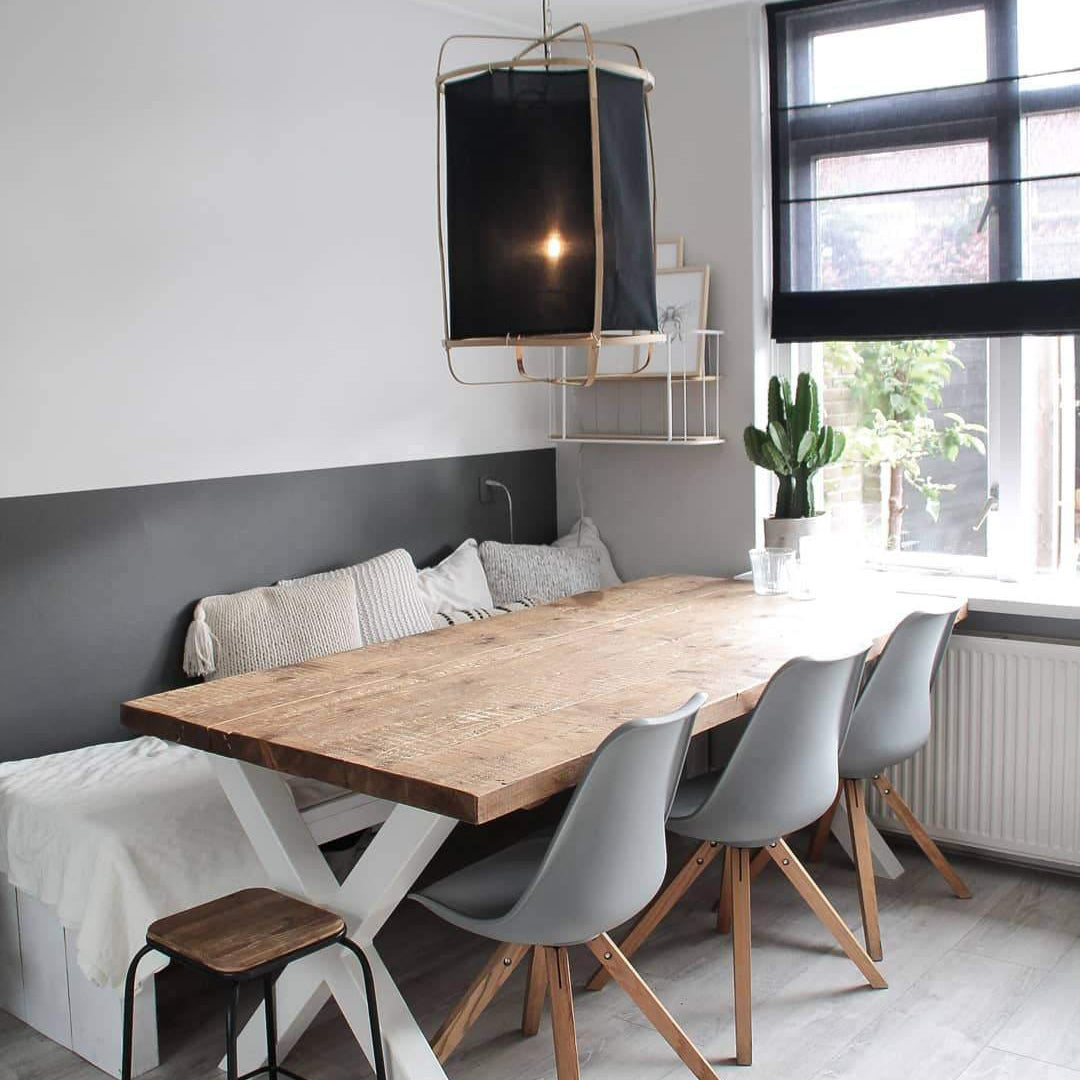 Delira Hanglamp Bamboe Met Katoenen Kap