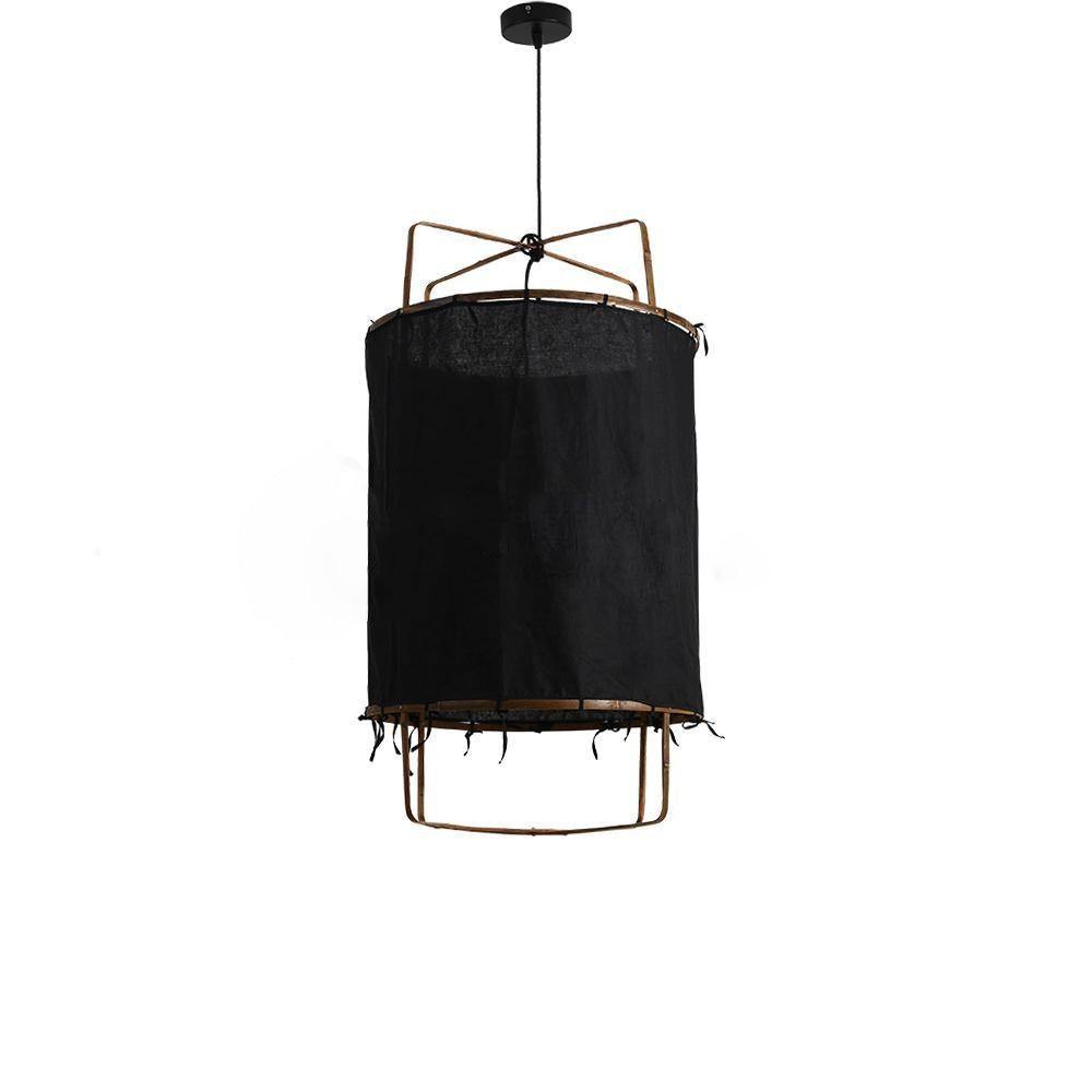 Delira Hanglamp Bamboe Met Katoenen Kap