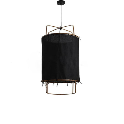 Delira Hanglamp Bamboe Met Katoenen Kap