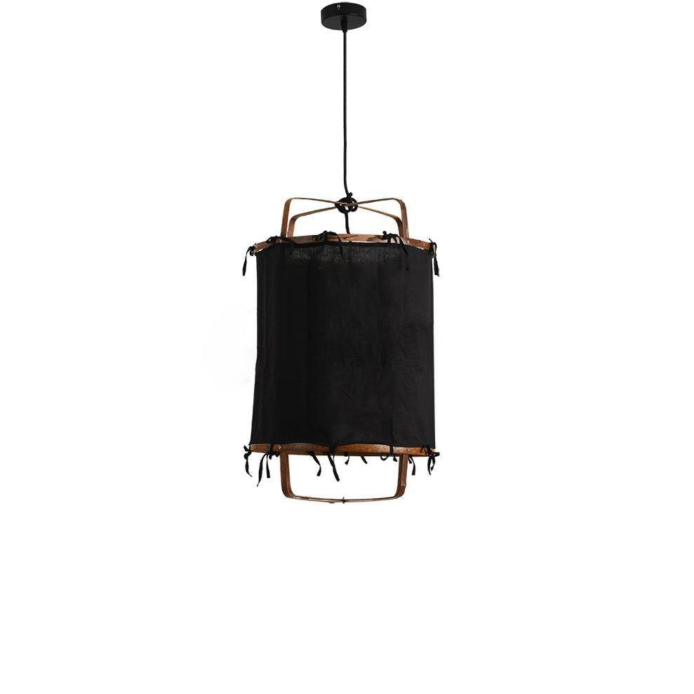 Delira Hanglamp Bamboe Met Katoenen Kap