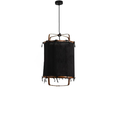 Delira Hanglamp Bamboe Met Katoenen Kap