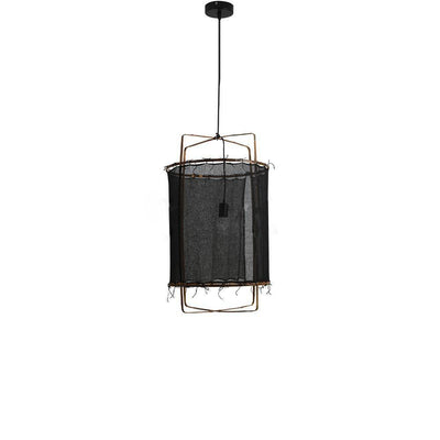Delira Hanglamp Bamboe Met Katoenen Kap