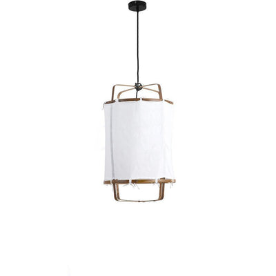 Delira Hanglamp Bamboe Met Katoenen Kap