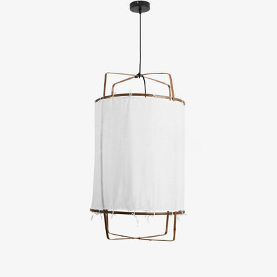 Delira Hanglamp Bamboe Met Katoenen Kap