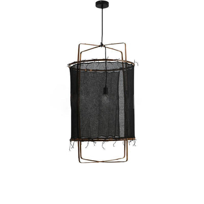 Delira Hanglamp Bamboe Met Katoenen Kap